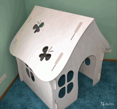 Cute Little Wooden Doll House CDR File