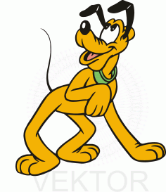 Cute Pluto Vector CDR File