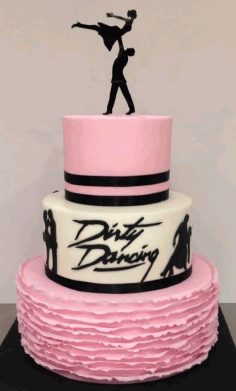 Dancing Couple Wedding Cake Topper Design DXF File