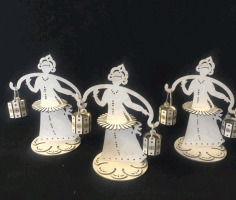 Dancing Napkin Holder CDR File
