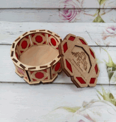 Decor Box with Lid Laser Cut CDR File