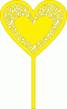 Decor Heart Topper CDR File