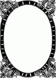 Decor Mirror Frame Free DXF Vectors File