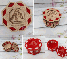 Decorated Box Laser Cutting CDR File