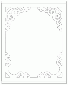 Decoration Photo Frame Laser Cut DXF File