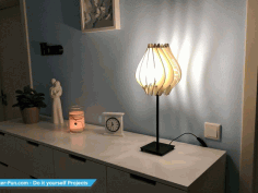 Decorative 3D lamp For Living Room Laser Cut CDR File