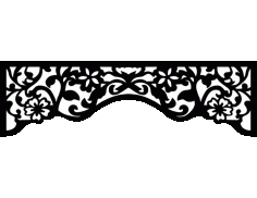 Decorative Border Corner Vector CNC DXF File