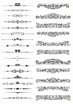 Decorative Borders Vector Free CDR Vectors File