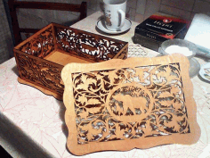 Decorative Gift Box Laser Cut Free CDR Vectors File