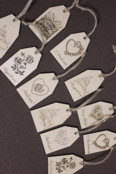 Decorative Keychains Laser Cut CDR File