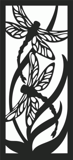 Decorative Metal Panels for Room Divider Screen Panel DXF File