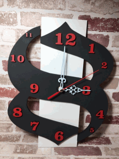 Decorative Modern And Contemporary Wall Clock Laser Cut CDR File