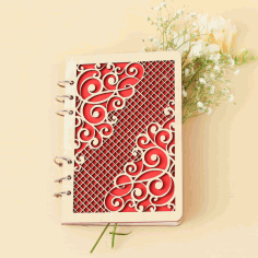 Decorative Notebook Cover CNC Laser Cutting CDR File