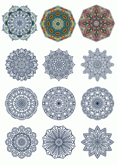 Decorative Ornamental Design Vector Set Free CDR File