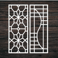 Decorative Screen Panel Laser Cut CDR and DXF File