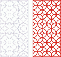 Decorative Seamless Panel Design 49 Laser Cut Free CDR File