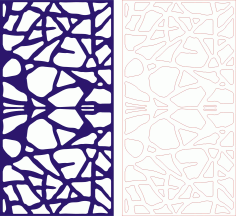 Decorative Seamless Panel Design 64 Laser Cut Free CDR File