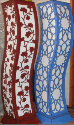 Decorative Side Lamps CDR Vectors File