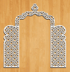Decorative Wedding Panel Design Laser Cut CDR Vectors File
