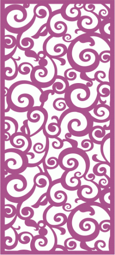 Decorative Wedding Screen Panel CDR File