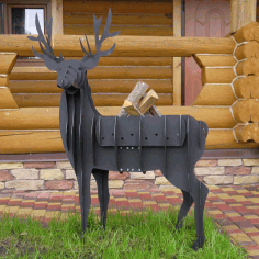 Deer Laser Cut BBQ Grill CDR File