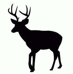 Deer Plasma Cutting Free DXF Vectors File