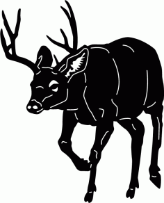 Deer walk Free DXF Vectors File