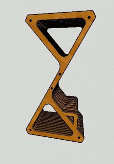 Delta Bar Stool Template CDR File