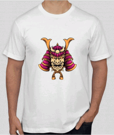 Demon Samurai T-Shirt Printing Vector File