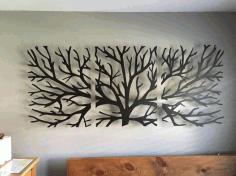 Derevo Panno Wall Art Laser Cut CDR File