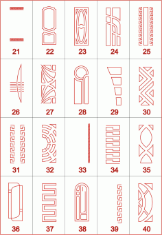 Designs of 20 Doors for Cutting in CNC Router free CDR Vectors File