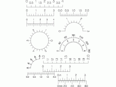 Dial Scale Free DXF Vectors File
