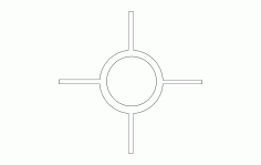 Direction Line Drawing Vector Art DXF File