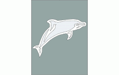 Dolphin Fish Template CNC Router Free DXF File