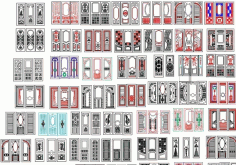 Door Collection CNC Laser Cutting Free CDR Vectors File