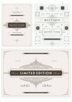 Elegant Decorative Elements Free CDR Vectors File