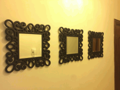 Elegant Mirror Frame Free DXF Vectors File