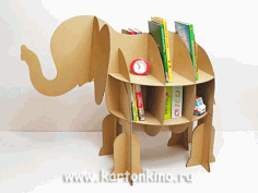 Elephant Puzzle Book Shelf CDR File