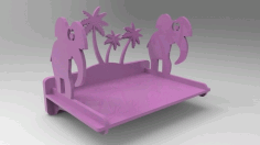 Elephant Shelf CNC Laser Cutting Free CDR File