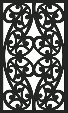 Embodiment Grill Screen Panel DXF File