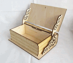 Engraved Wooden Storage Box CDR File