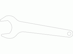 Er16 Collet Wrench Imperial Free DXF Vectors File