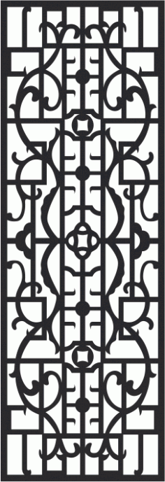 European Wrought Style 09 Laser Cut CDR File