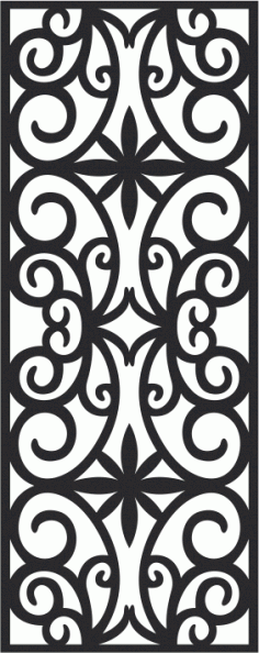 European Wrought Style 10 Laser Cut CDR File