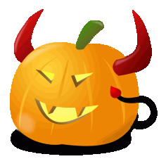Evil Pumpkin Vector SVG File