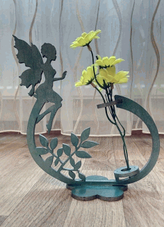 Fairy Flower Holder Flower Stand Free Vector CDR File