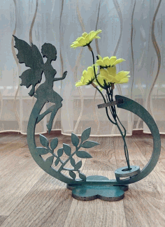 Fairy Flower Holder Flower Stand CDR File