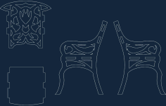 Fancy Chair Free Dxf For Cnc DXF Vectors File