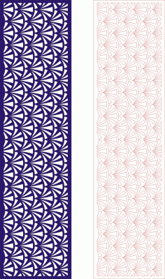 Fancy Strip Vertical Seamless Banner CDR File