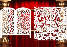Fancy Wedding Screen Model CDR File